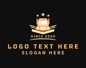 Logistics - Stars Freight Truck logo design