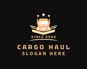 Stars Freight Truck  logo design