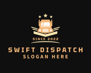 Dispatcher - Stars Freight Truck logo design