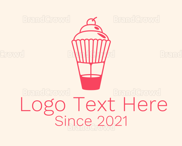 Sweet Cupcake Dessert Logo