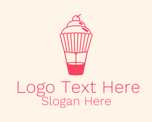 Sweet Cupcake Dessert  Logo