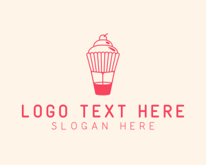 Cupcake Pastry Dessert Logo