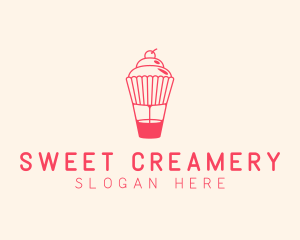 Cupcake Pastry Dessert logo design