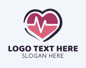 Center - Medical Heart Center logo design