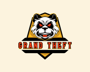 Bear - Wild Panda Gaming logo design