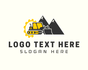 Gear Mountain Bulldozer Logo