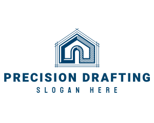 Drafting - Housing Blueprint Property logo design