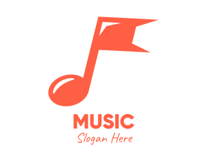 Generic Music Flag logo design