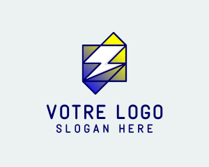 Abstract Electric Lightning Energy Logo