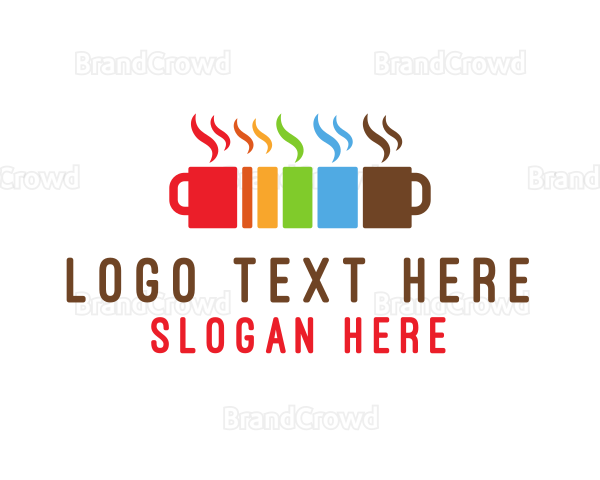 Colorful Coffee Mugs Logo