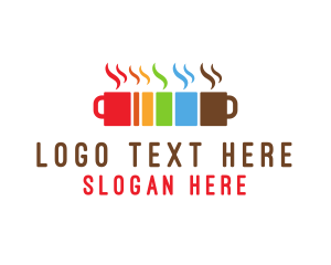 Barista - Colorful Coffee Mugs logo design