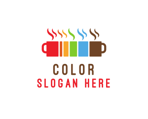 Colorful Coffee Mugs logo design