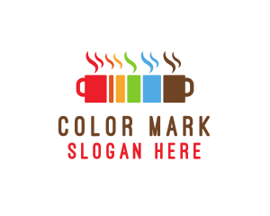 Colorful Coffee Mugs logo design