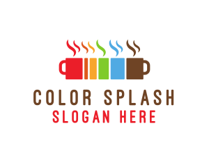 Colorful Coffee Mugs logo design