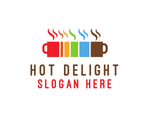 Colorful Coffee Mugs logo design