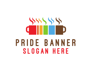 Colorful Coffee Mugs logo design