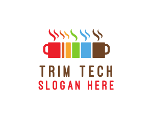 Colorful Coffee Mugs logo design