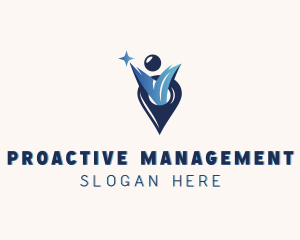 Management - Business Leadership Management logo design