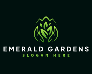 Leaf Gardening Landscaping logo design