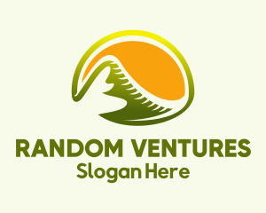 Countryside Mountain Sunset  logo design