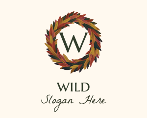  Elegant Autumn Leaves Letter Logo