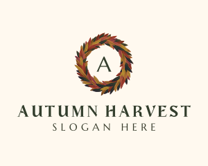  Elegant Autumn Leaves logo design