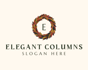  Elegant Autumn Leaves logo design