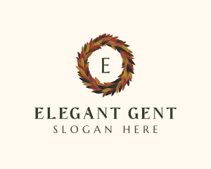  Elegant Autumn Leaves logo design