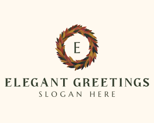  Elegant Autumn Leaves logo design