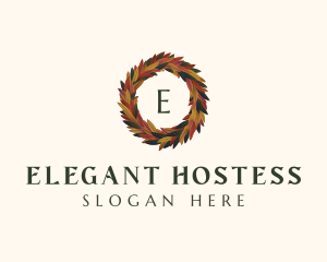  Elegant Autumn Leaves logo design