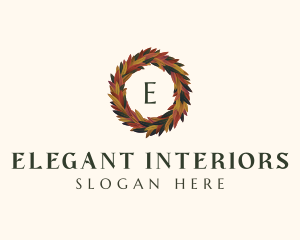  Elegant Autumn Leaves logo design