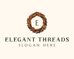  Elegant Autumn Leaves logo design