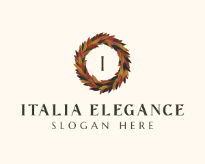  Elegant Autumn Leaves logo design