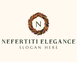  Elegant Autumn Leaves logo design