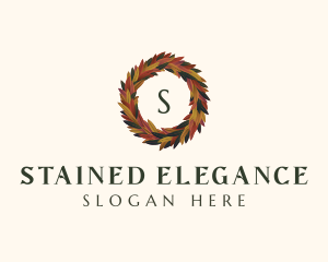  Elegant Autumn Leaves logo design