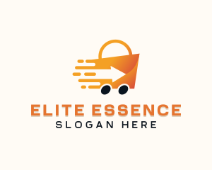 Paper Bag - Express Cart Shopping logo design