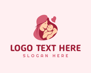 Newborn - Parent Mother Childcare logo design