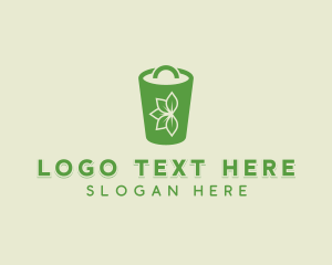 Recycling Bin - Garbage Waste Disposal logo design