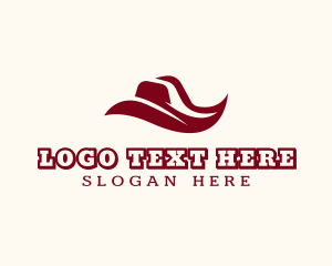 Western - Western Cowboy Hat logo design