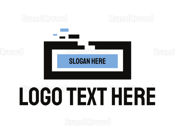Generic Rectangle Pixel Technology Logo