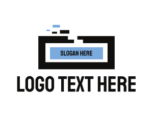 Flag - Generic Rectangle Pixel Technology logo design