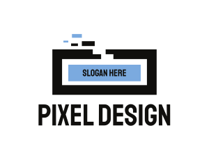 Generic Rectangle Pixel Technology logo design