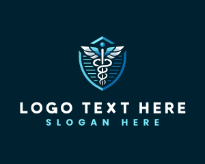 Wings - Modern Caduceus Healthcare logo design