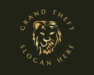 Head - Lion Man Head logo design