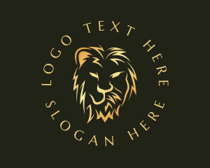 Masculine - Lion Man Head logo design