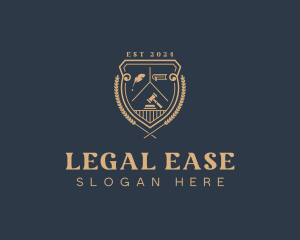 Elearning - Law School Academy logo design