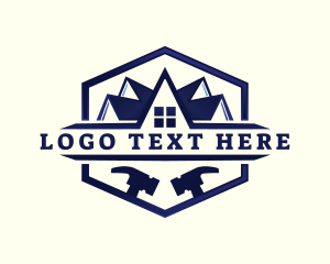 Contractor - Roof Real Estate Renovation logo design