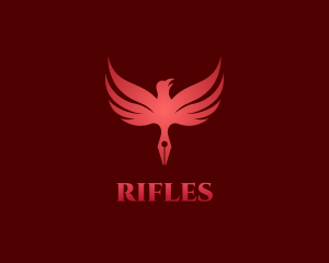 Writer - Red Eagle Pen logo design