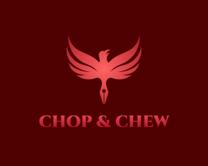 Hawk - Red Eagle Pen logo design