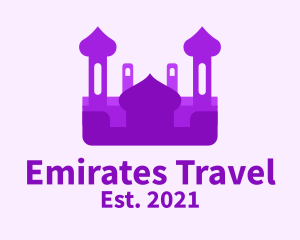 Emirates - Purple Muslim Temple logo design